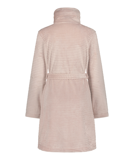 Peignoir Zip Fleece, Rose