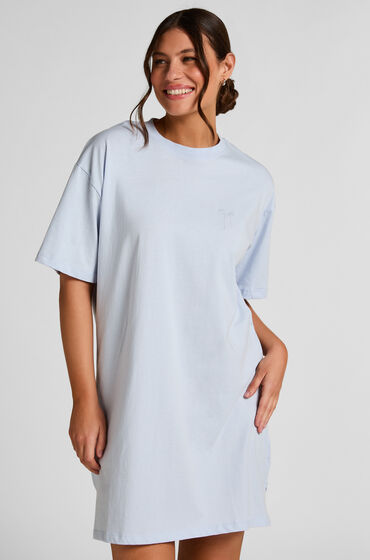 Hunkemöller Chemise de nuit à col rond Bleu
