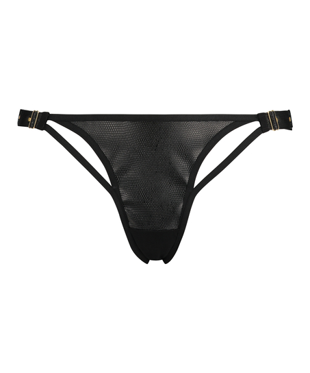 String tanga Dallas, Noir