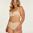 Slip brésilien taille haute Invisible, Beige