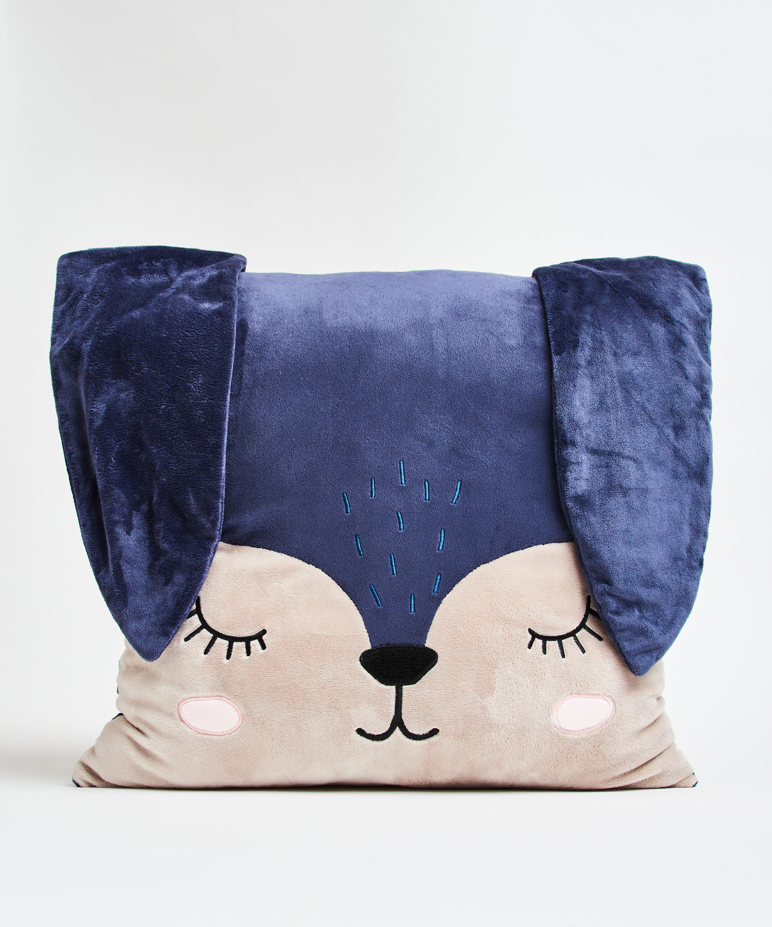 Coussin Lapin, Bleu