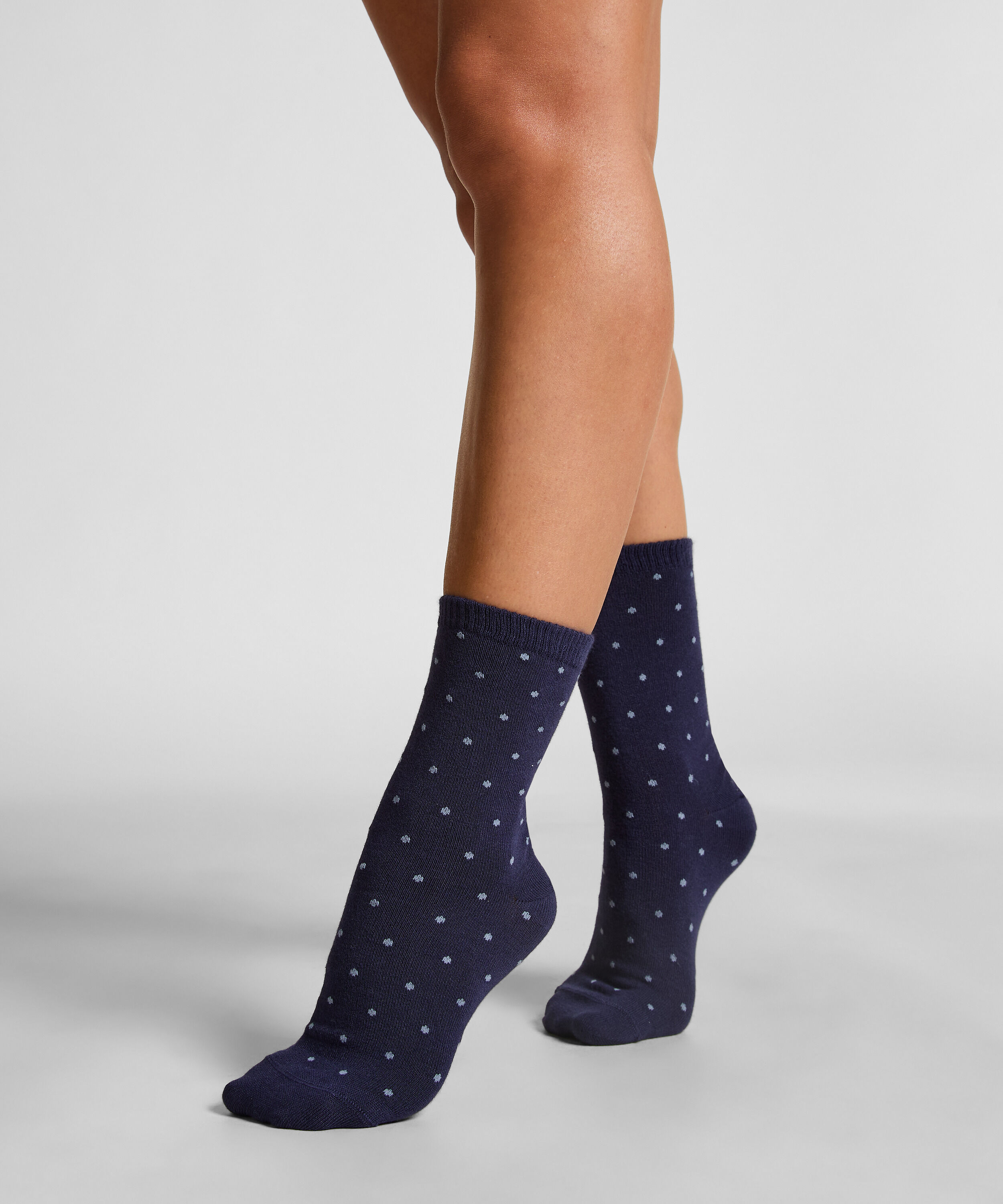 Chaussettes courtes en modal, Bleu