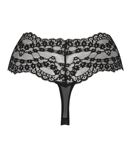 Boxer string Daisy, Noir