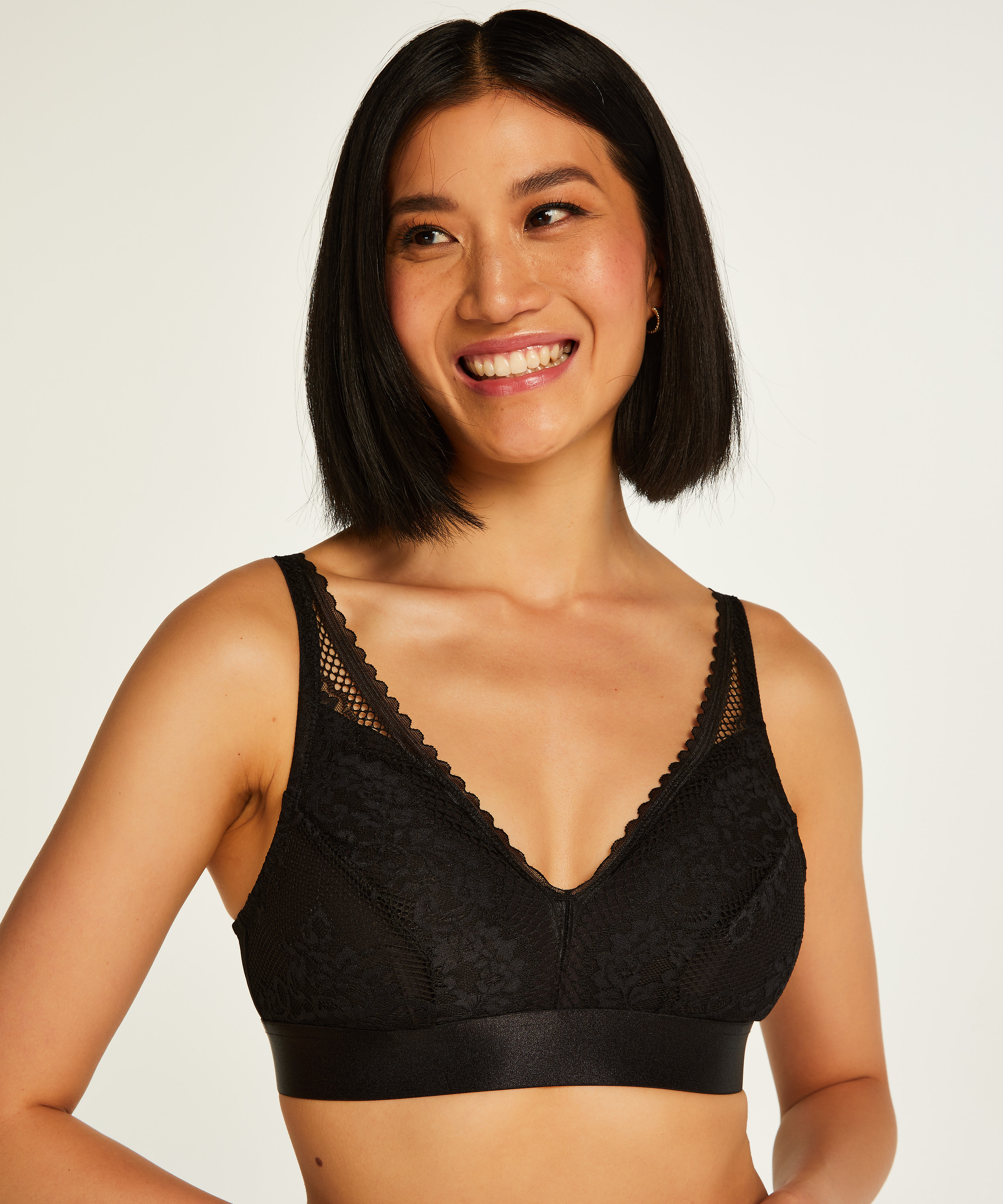 Soutien-gorge prothétique sans armature Morgan, Noir, main