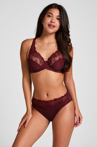 Hunkemöller Slip taille haute Diva Rouge