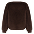 Top à manches longues Fluffy Fleece, Marron