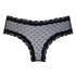 Slip brésilien V-shape Mesh, Noir