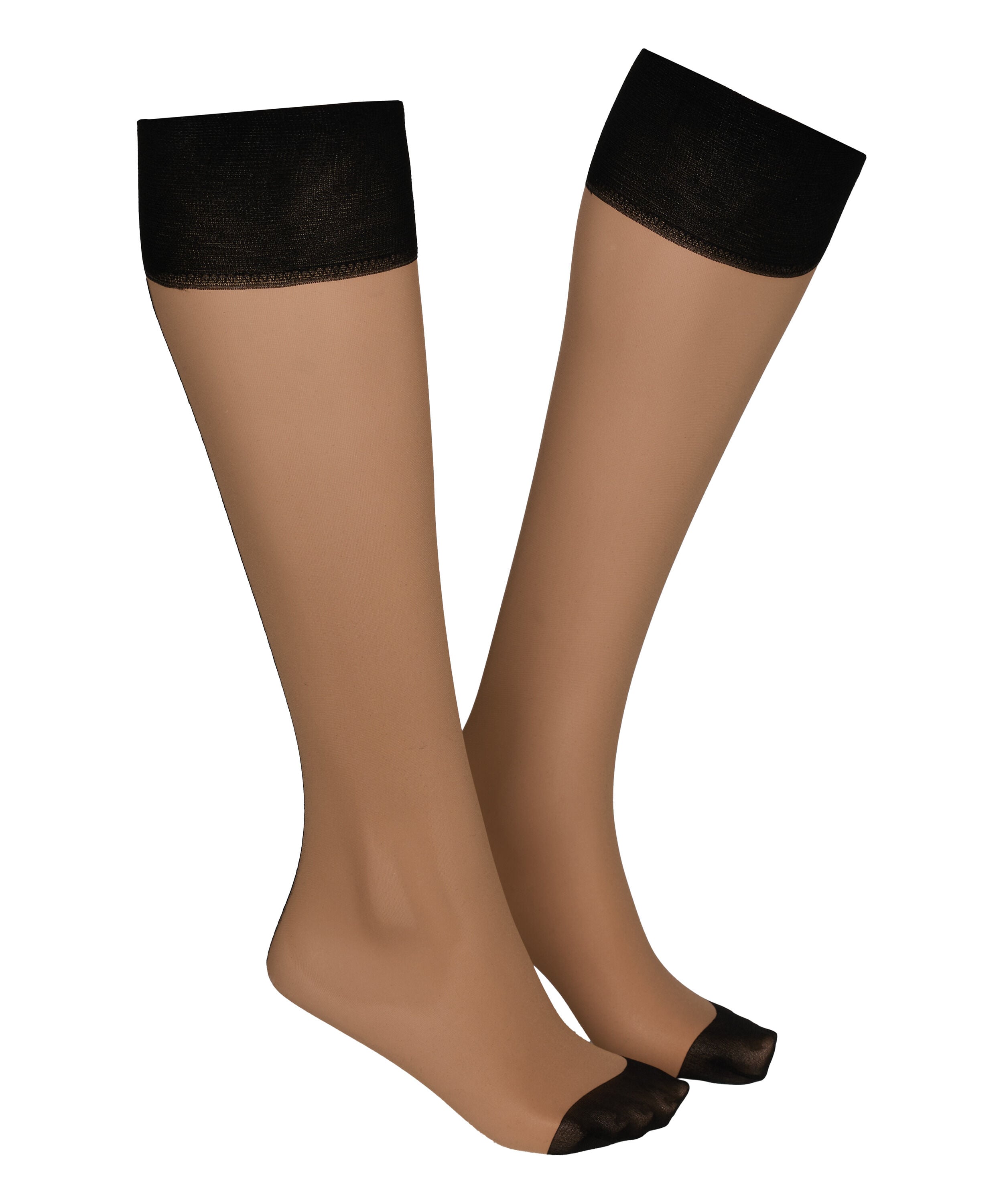 Chaussettes Sheer Back Seam, Beige