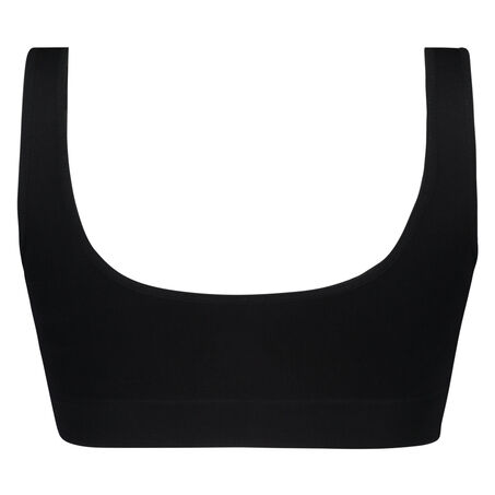 Top basic sans coutures, Noir