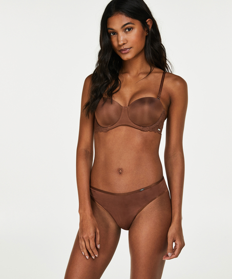 Slip brésilien Angie, Marron