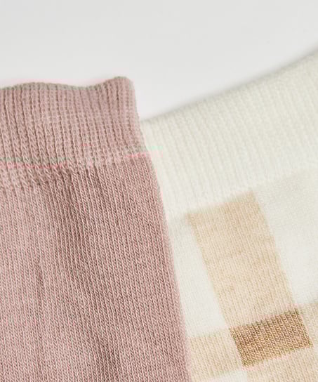 2 Paires de Chaussettes en Coton, Noir