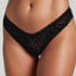 Slip br&eacute;silien V-shape Mesh, Noir