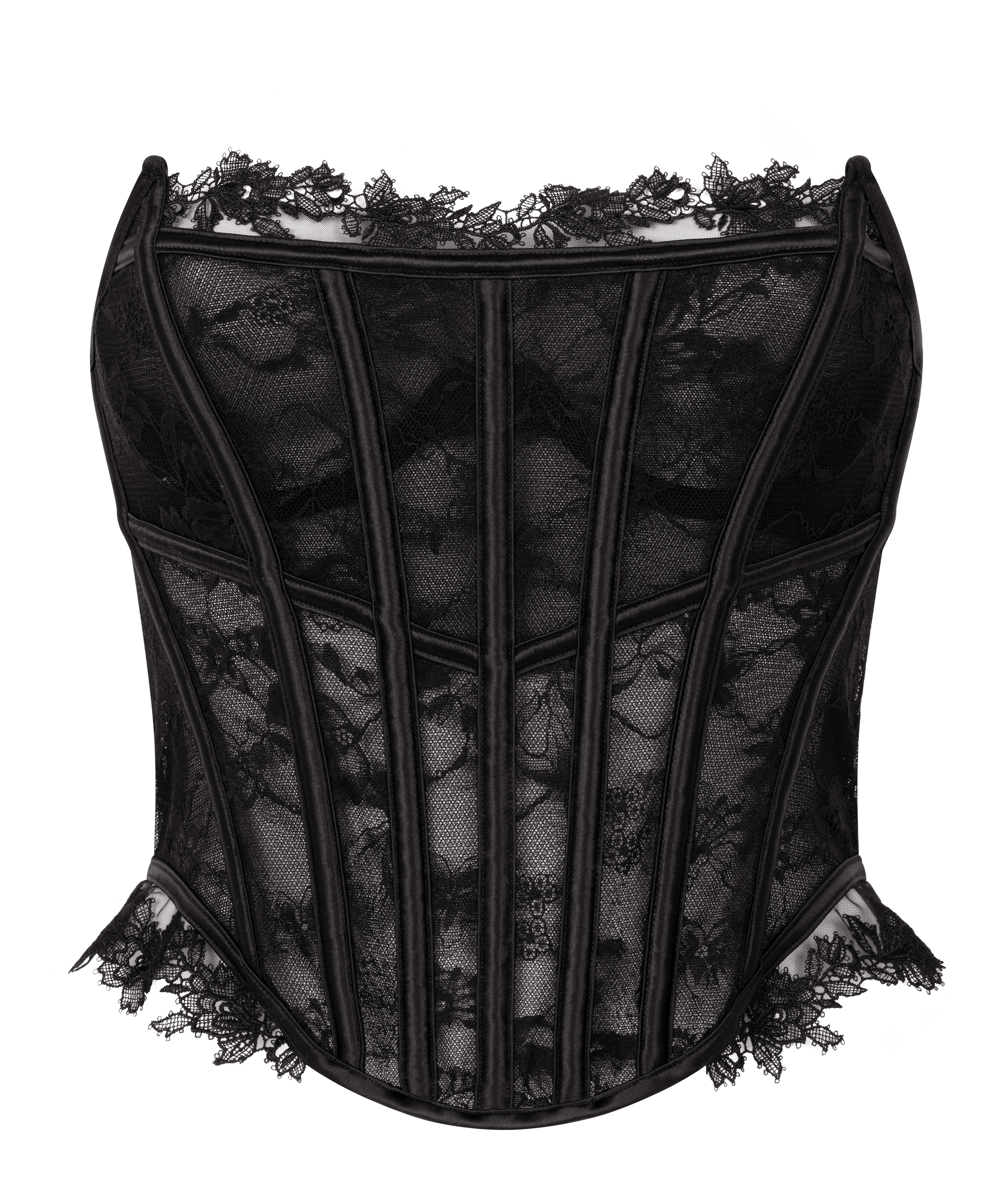 Bustier Julia , Noir, main