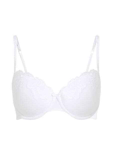 Soutien-gorge &agrave; armatures pr&eacute;form&eacute; Secret Lace, Blanc
