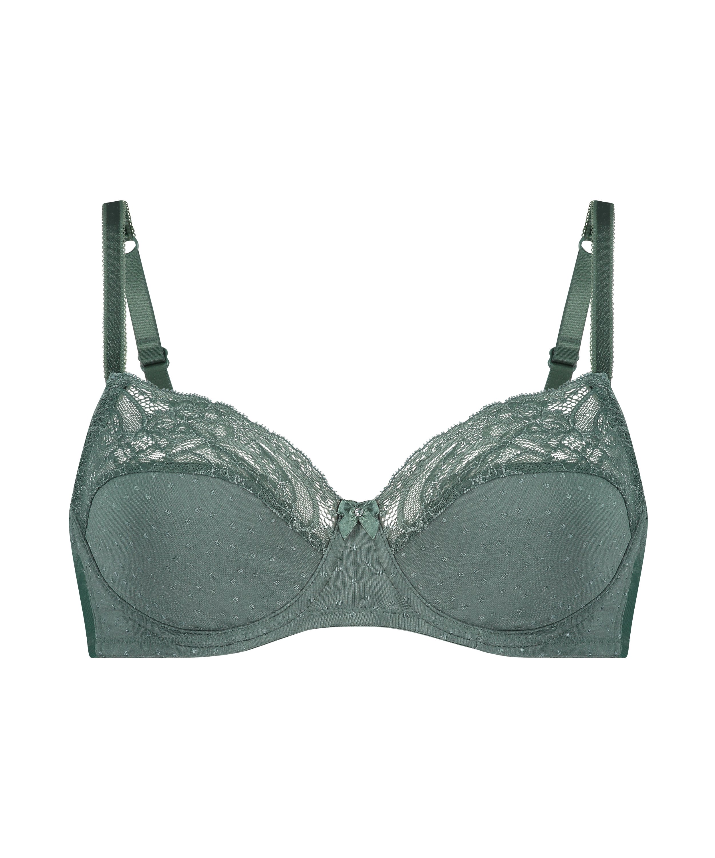Soutien-gorge &agrave; armatures non-pr&eacute;form&eacute; Sophie, Vert, main