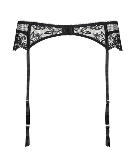 Porte jarretelle Anna, Noir