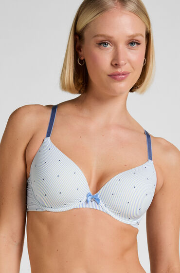 Hunkemöller Soutien-gorge à armatures préformé Plunge Bleu