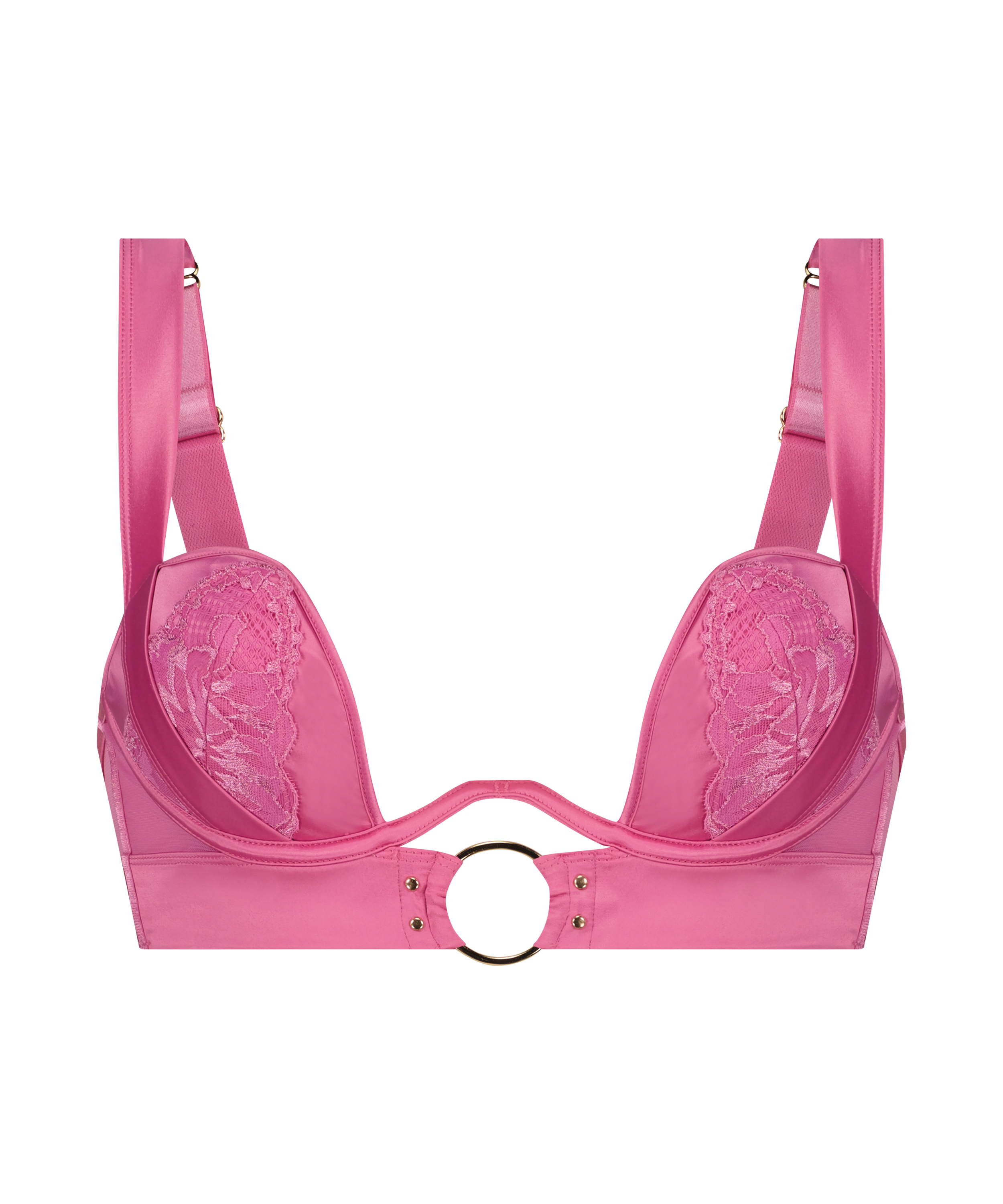 Soutien-gorge à armatures préformé longline Elsa, Rose, main