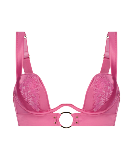 Soutien-gorge à armatures préformé longline Elsa, Rose