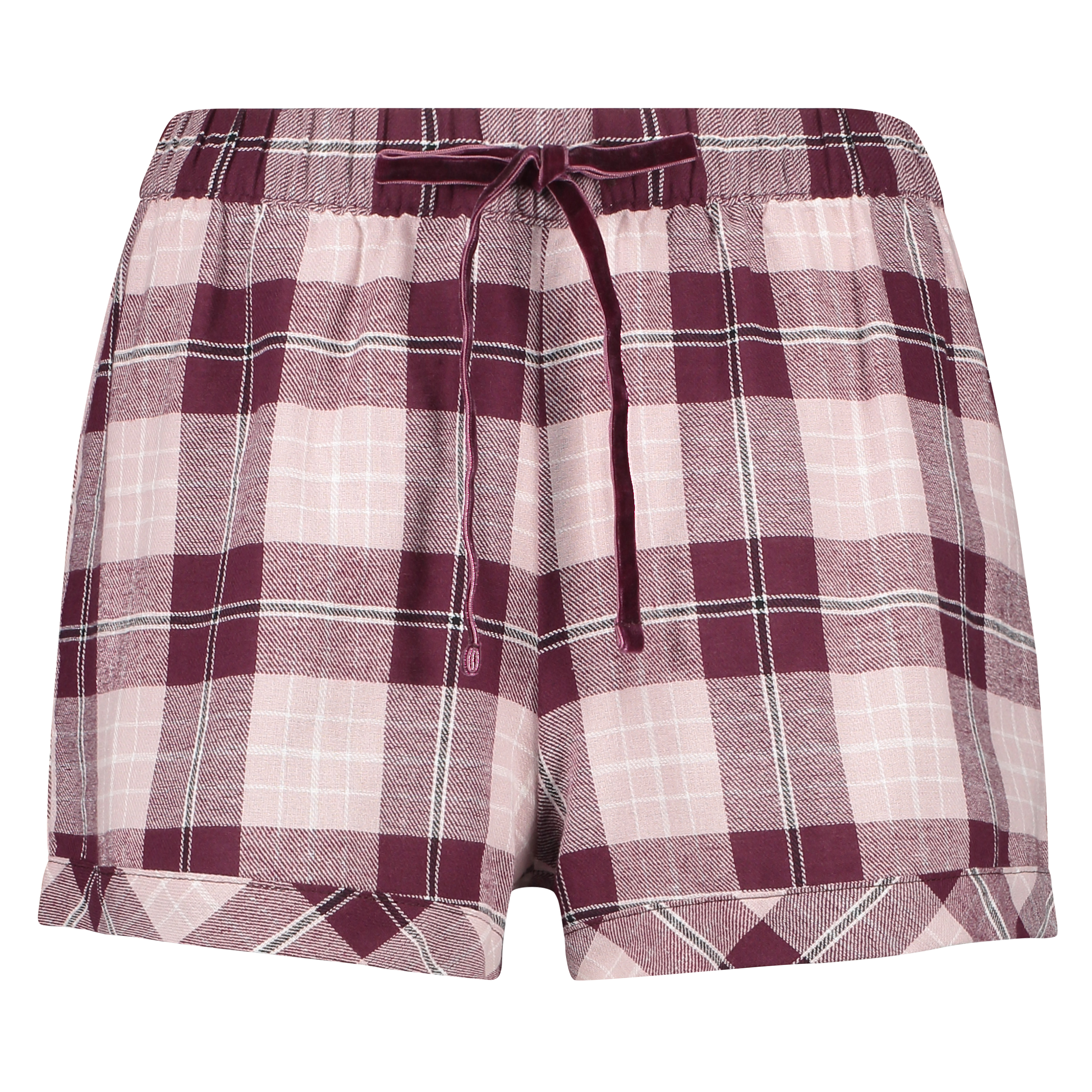 Short Twill Check, Rouge, main