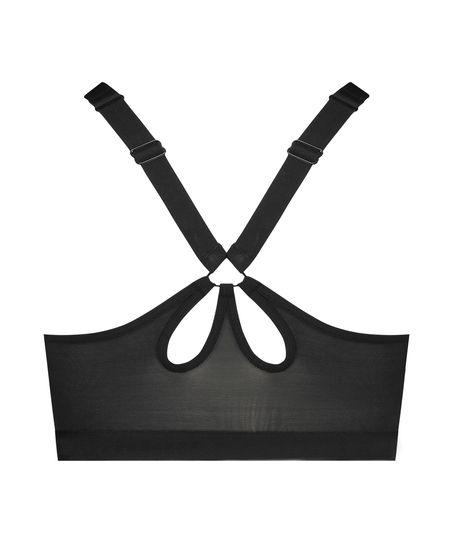 HKMX Soutien-gorge de sport The Pro Maintien niveau 3, Noir