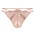 Slip brésilien ouvert Nisha, Beige