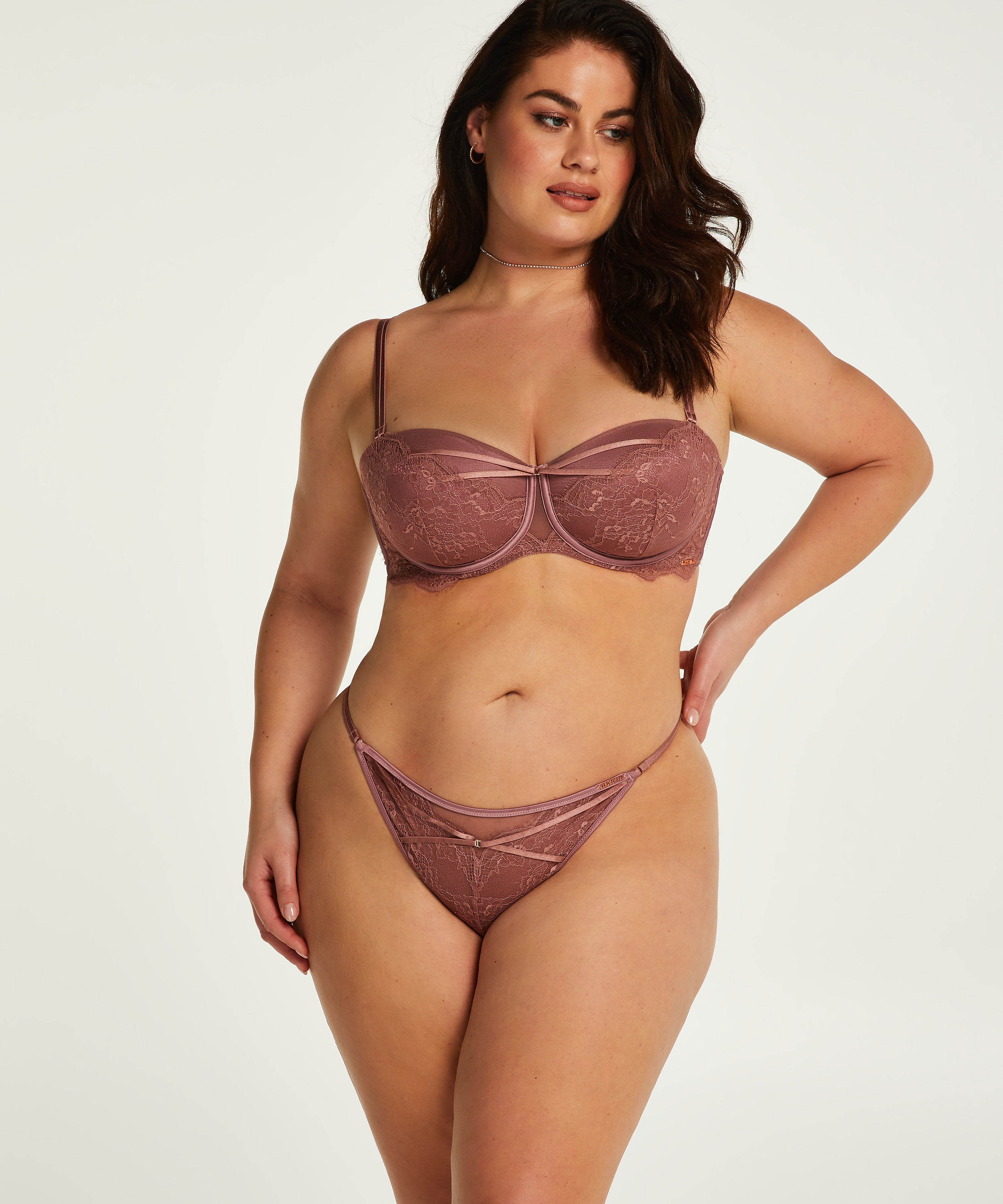 Soutien-gorge à armatures préformé sans bretelles Margaret Lucy Hale, Rose, main