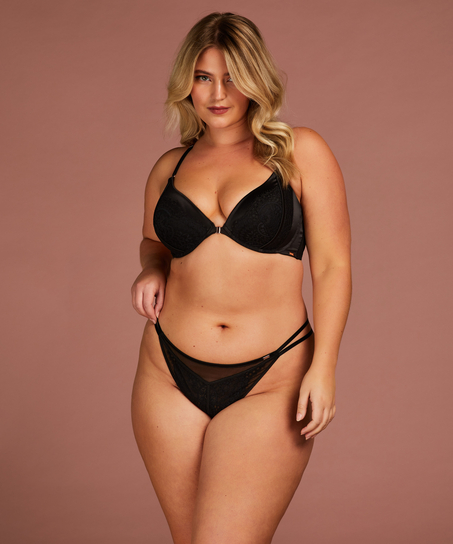 Soutien-gorge Push-Up rembourré à armatures Veronica, Noir