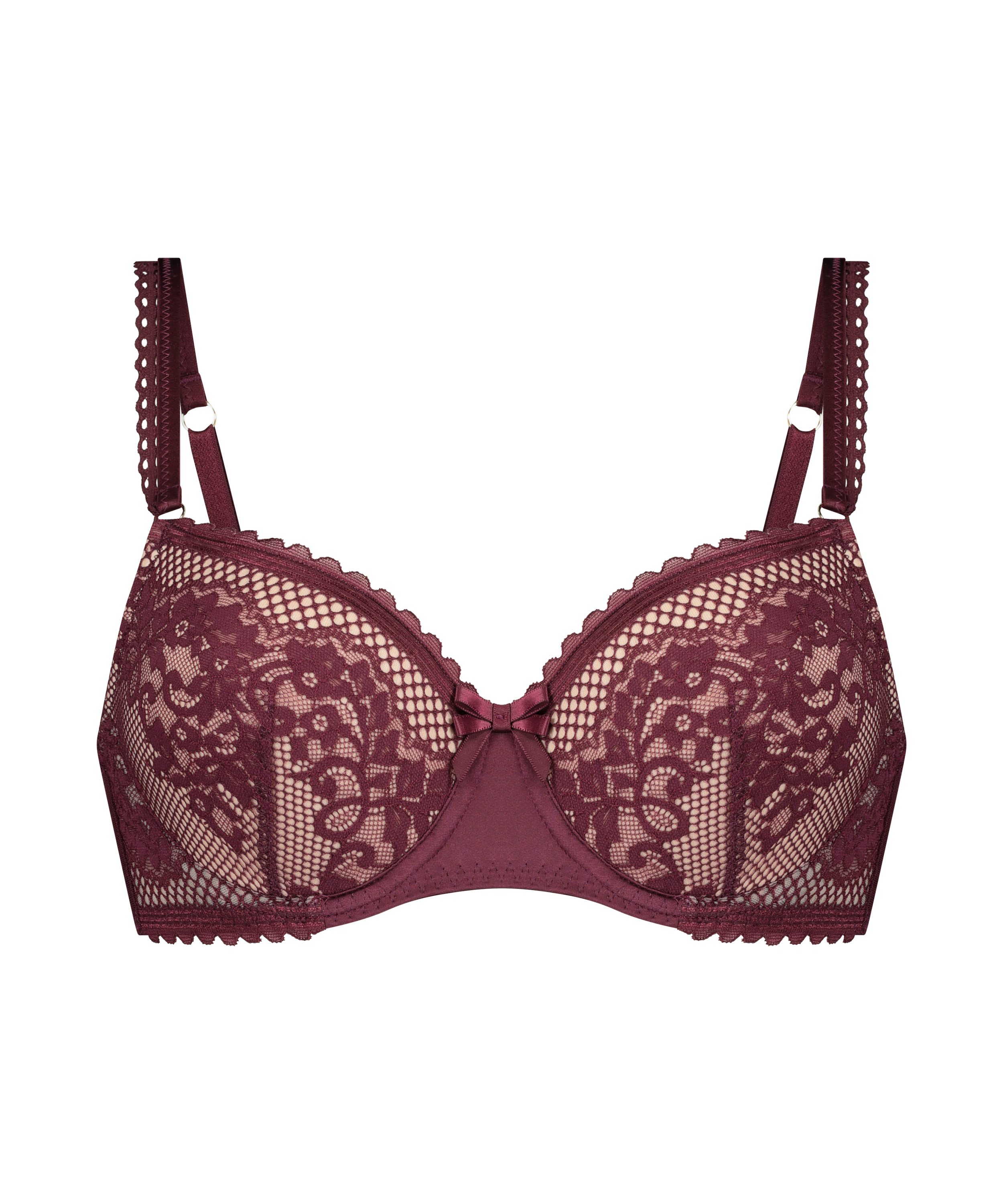 Soutien-gorge à armatures préformé Malika, Rouge, main