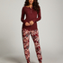 Pantalon de pyjama Jersey, Marron