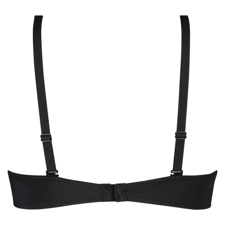 Soutien-gorge à armatures non-préformé Satin Fleece, Noir