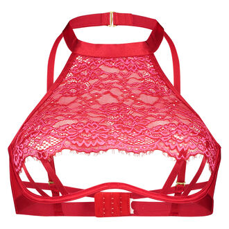 Soutien-gorge &agrave; armatures non-pr&eacute;form&eacute; dos nu Chasity, Rouge