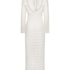 Robe maxi en crochet, Blanc