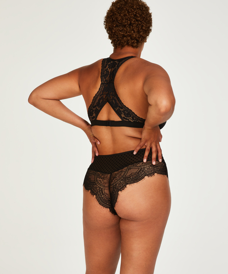 Slip brésilien Aylin Curvy, Noir