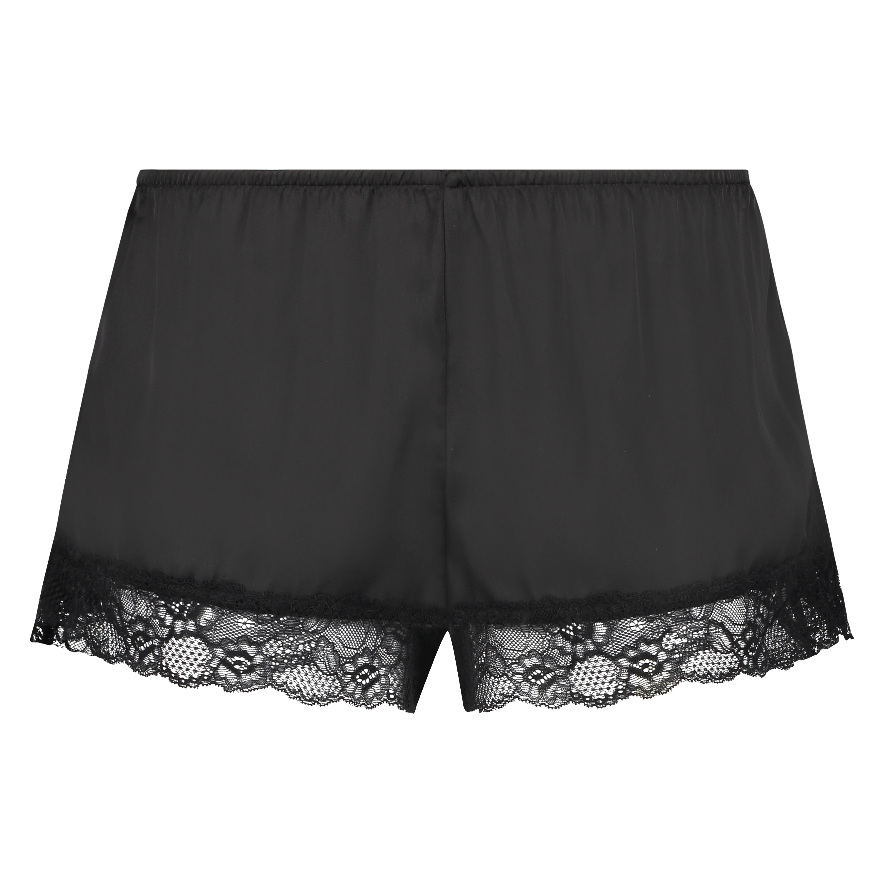 Short de pyjama Satin, Noir, main