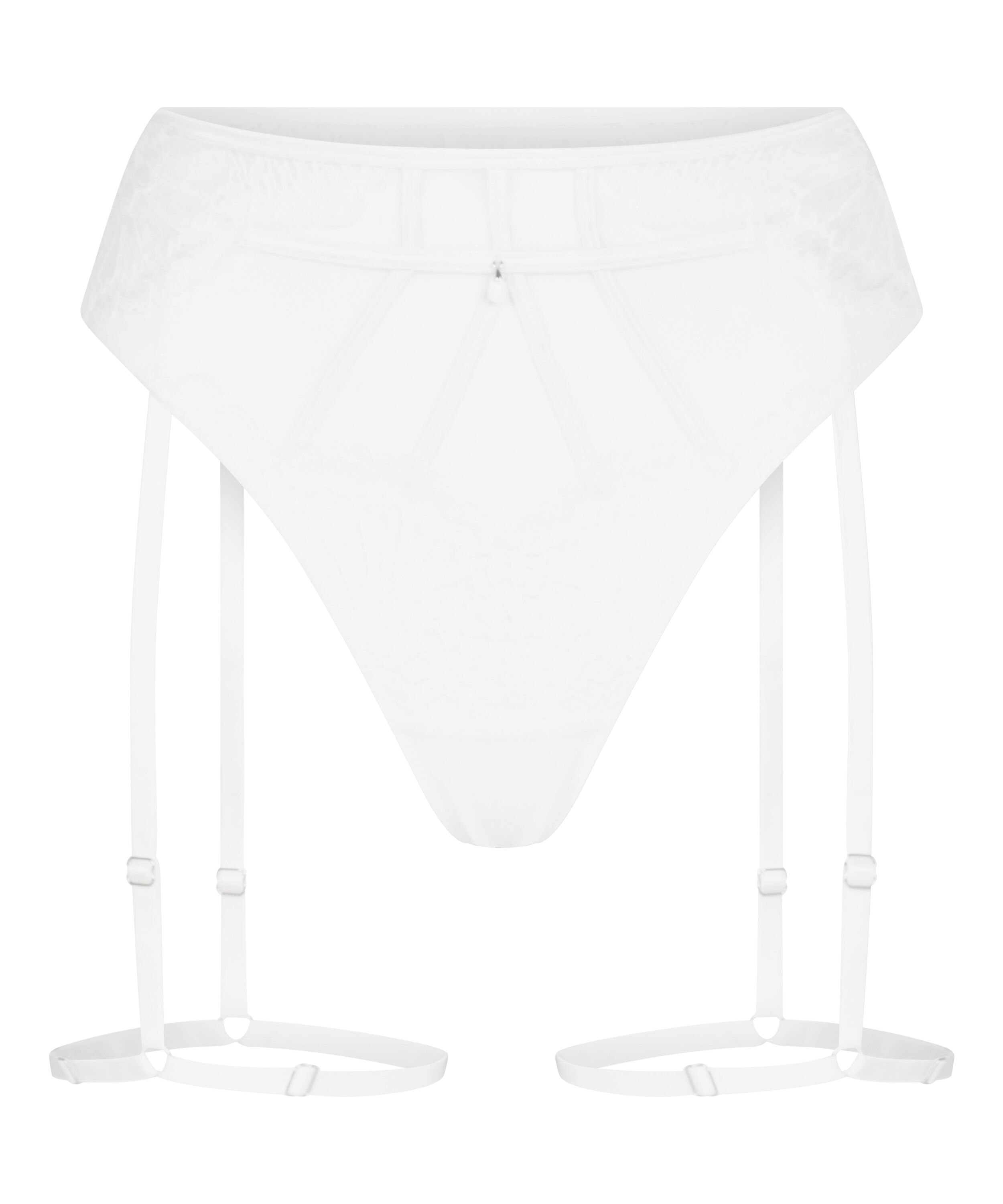 String avec porte-jarretelles Withney, Blanc String avec porte-jarretelles Withney, Blanc