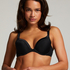 Soutien-gorge à armatures préformé Satin fleece, Noir