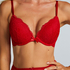 Soutien-gorge push-up à armatures préformé Teddy, Rouge