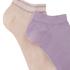 Lot de 2 paires de chaussettes pour baskets en viscose, Violet