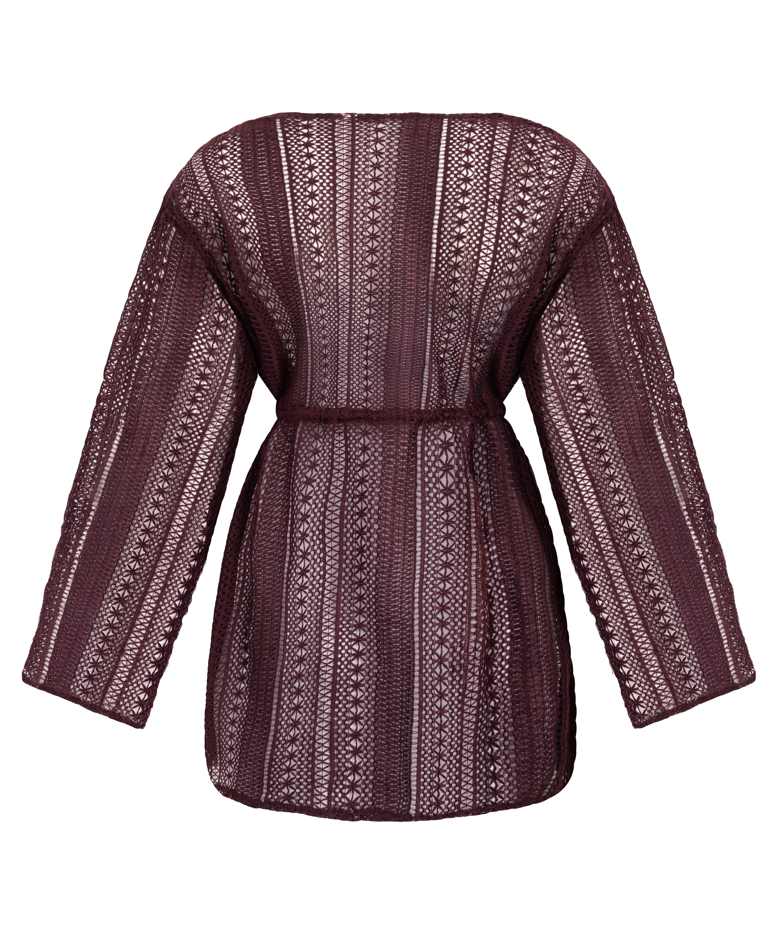 Caftan de plage en crochet, Violet, main