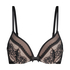 Soutien-gorge push-up rembourré à armatures Malika, Noir