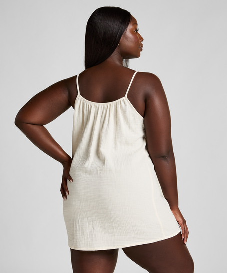 Nuisette en mousseline, Blanc