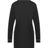 Robe-chemise &agrave; manches longues en jersey Essential, Noir