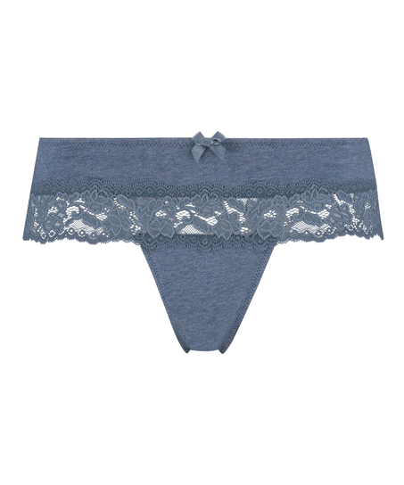Boxer string Coton, Bleu