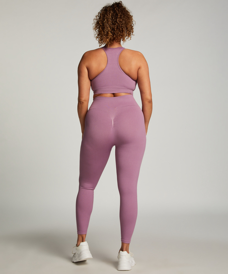 HKMX Soutien-gorge de sport sans couture, Violet