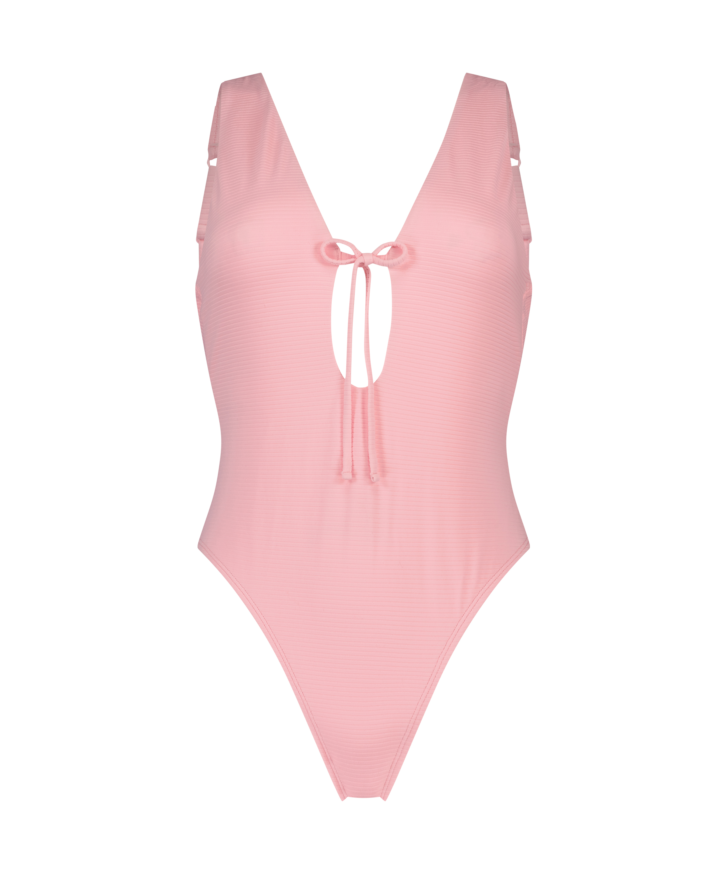 Maillot de bain haut Texture, Rose, main