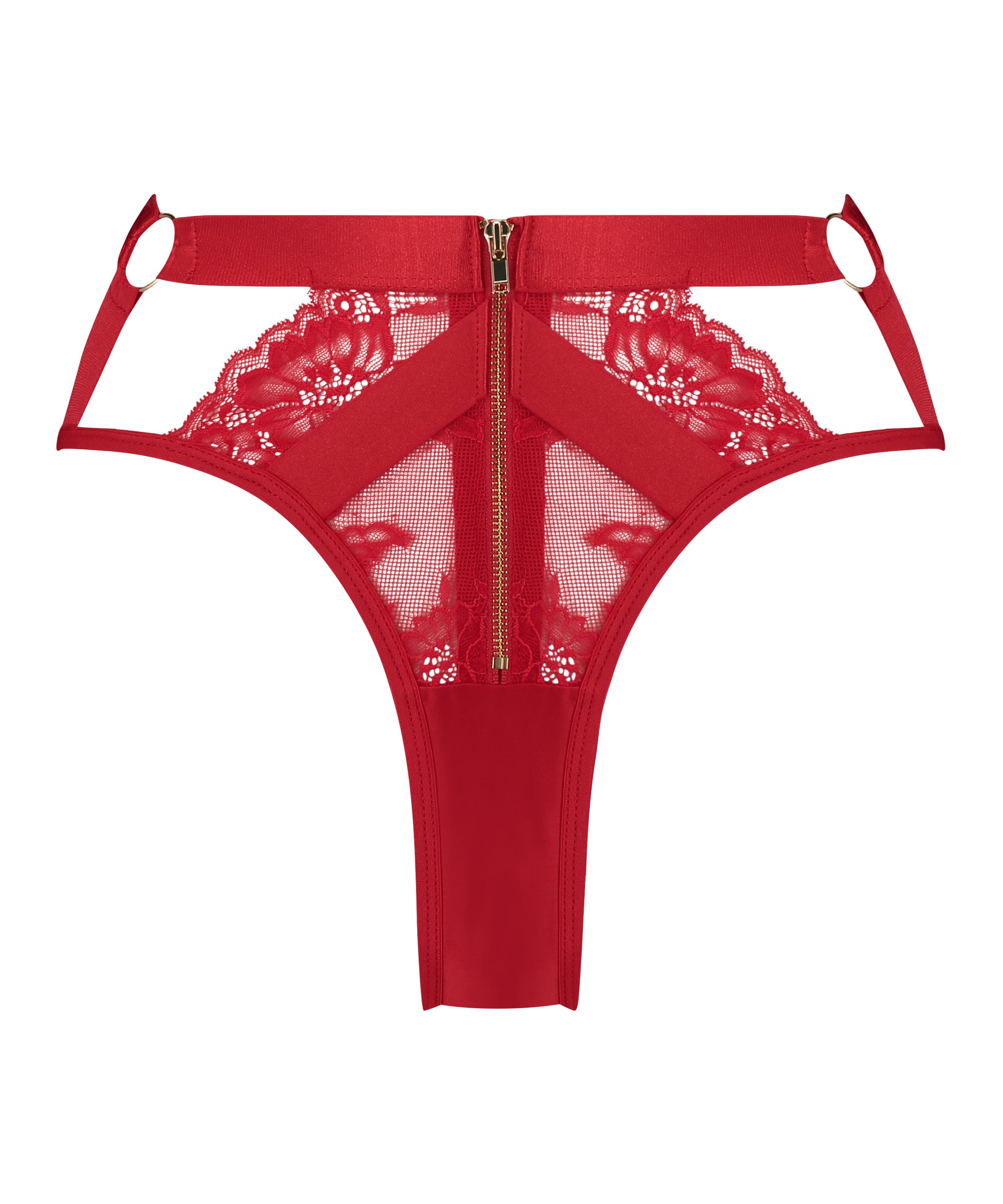 Slip brésilien Clementine, Rouge, main