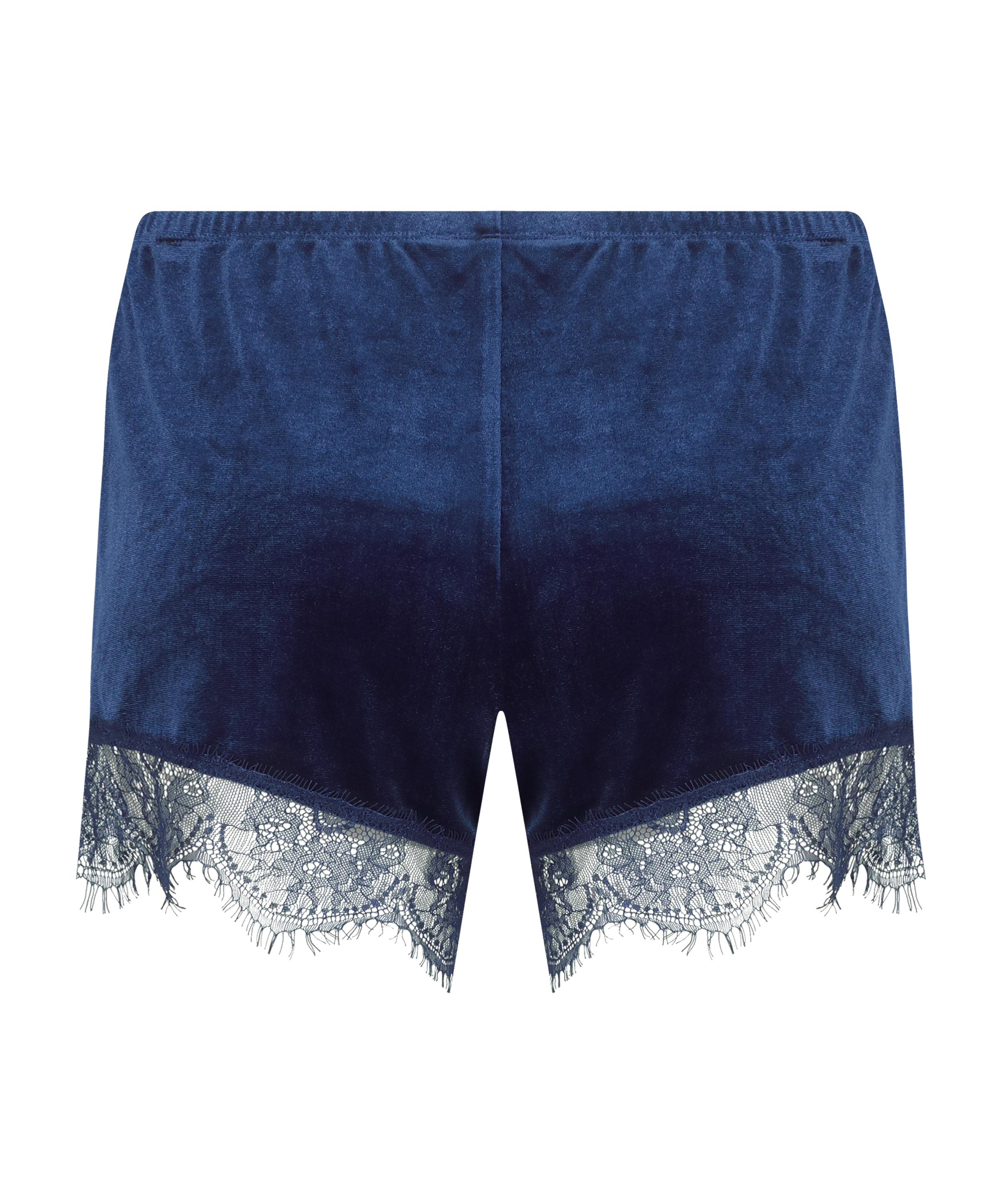 Short en dentelle Shiny Velours, Bleu, main