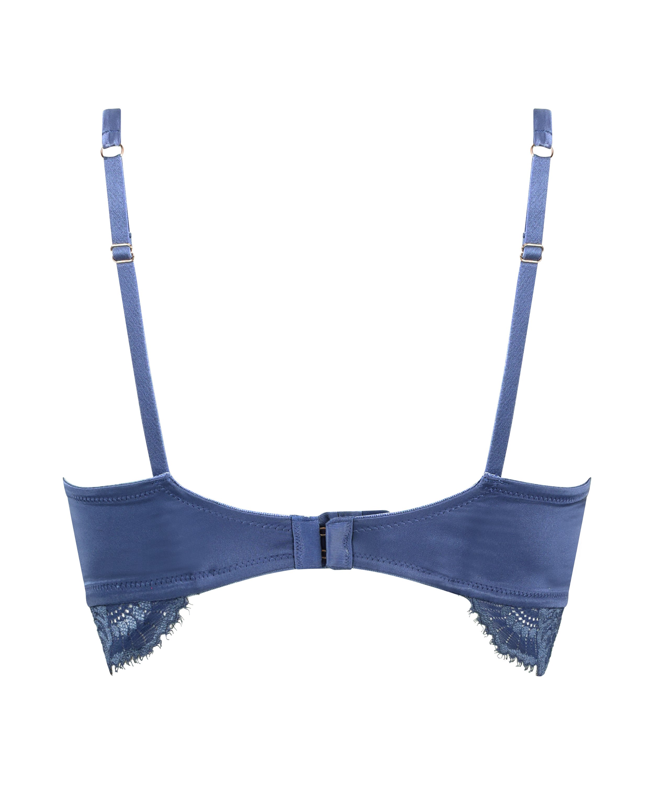 Soutien-gorge à armatures non-préformé longline Daan, Bleu, main