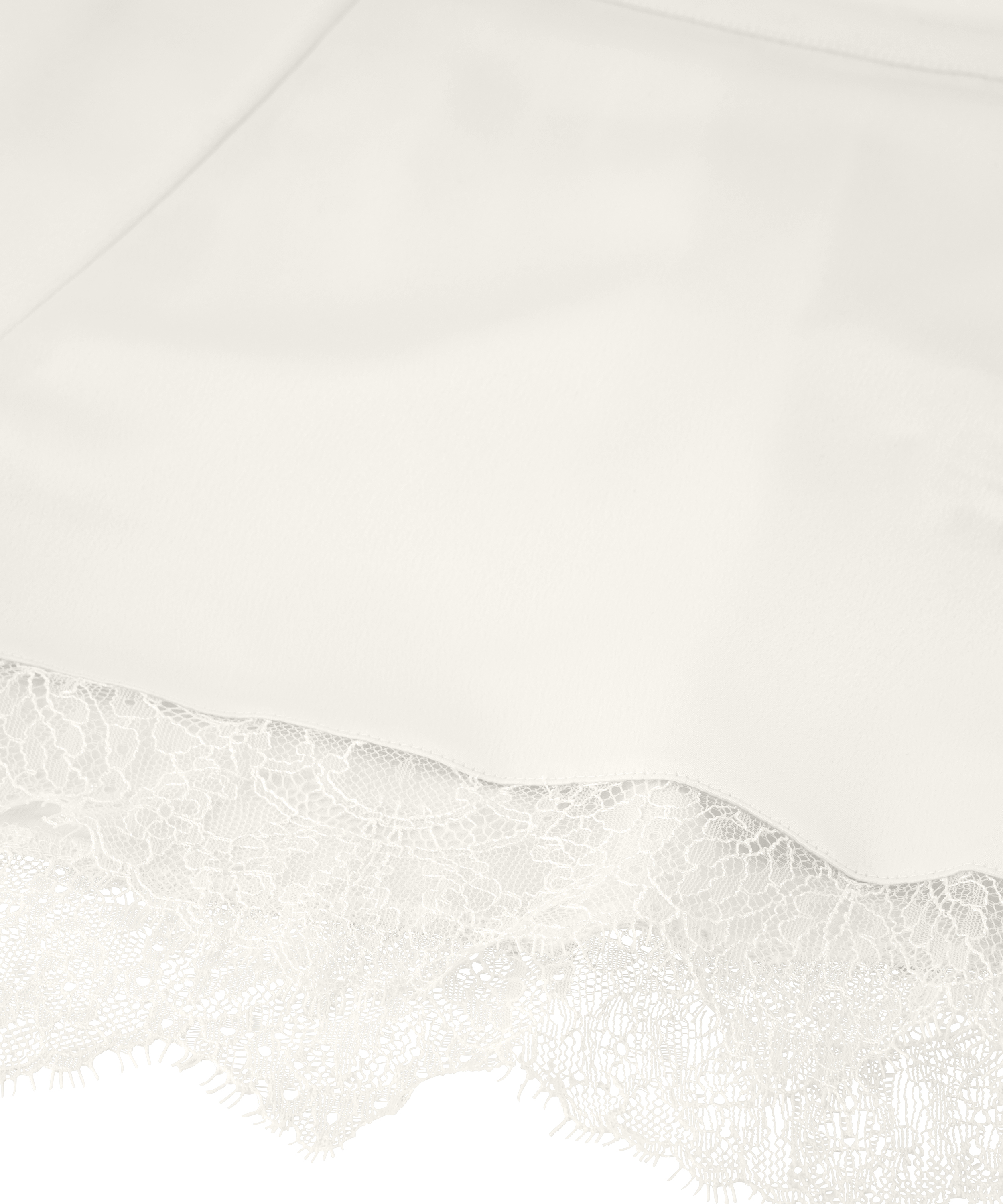 Short en satin Camille, Blanc, main